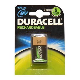 Duracell Genopladelig 9V batteri 170 mAh